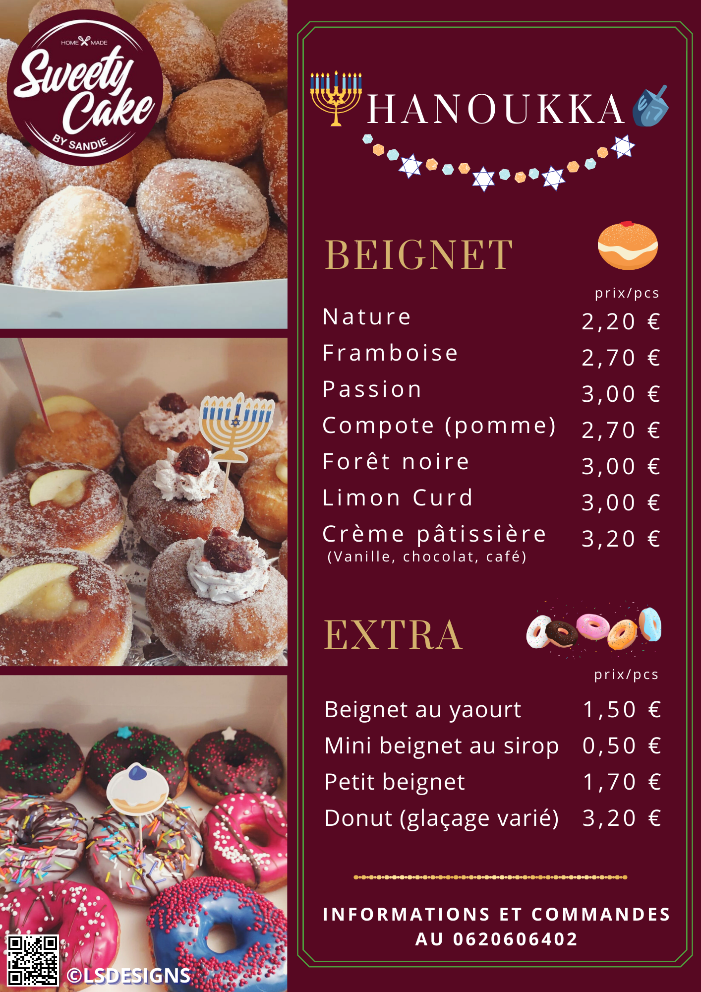 Flyer vente de pâtisserie