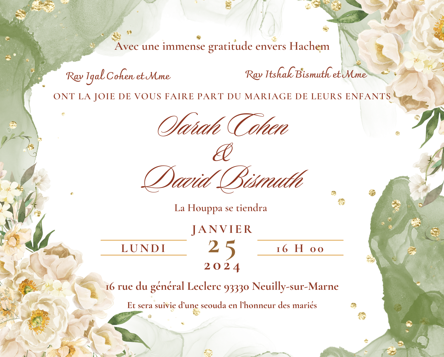 Invitation mariage